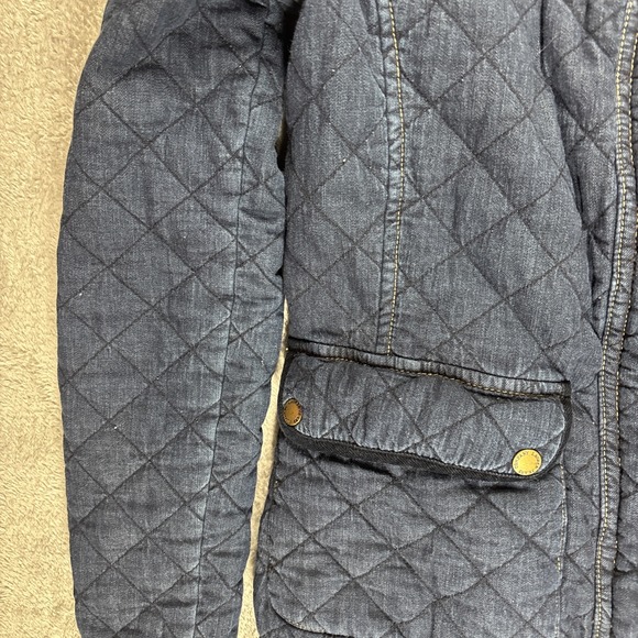 Vintage Ralph Lauren Quilted L Lauren Jeans Denim Blue Jacket Women's Sz Small - Picture 6 of 13